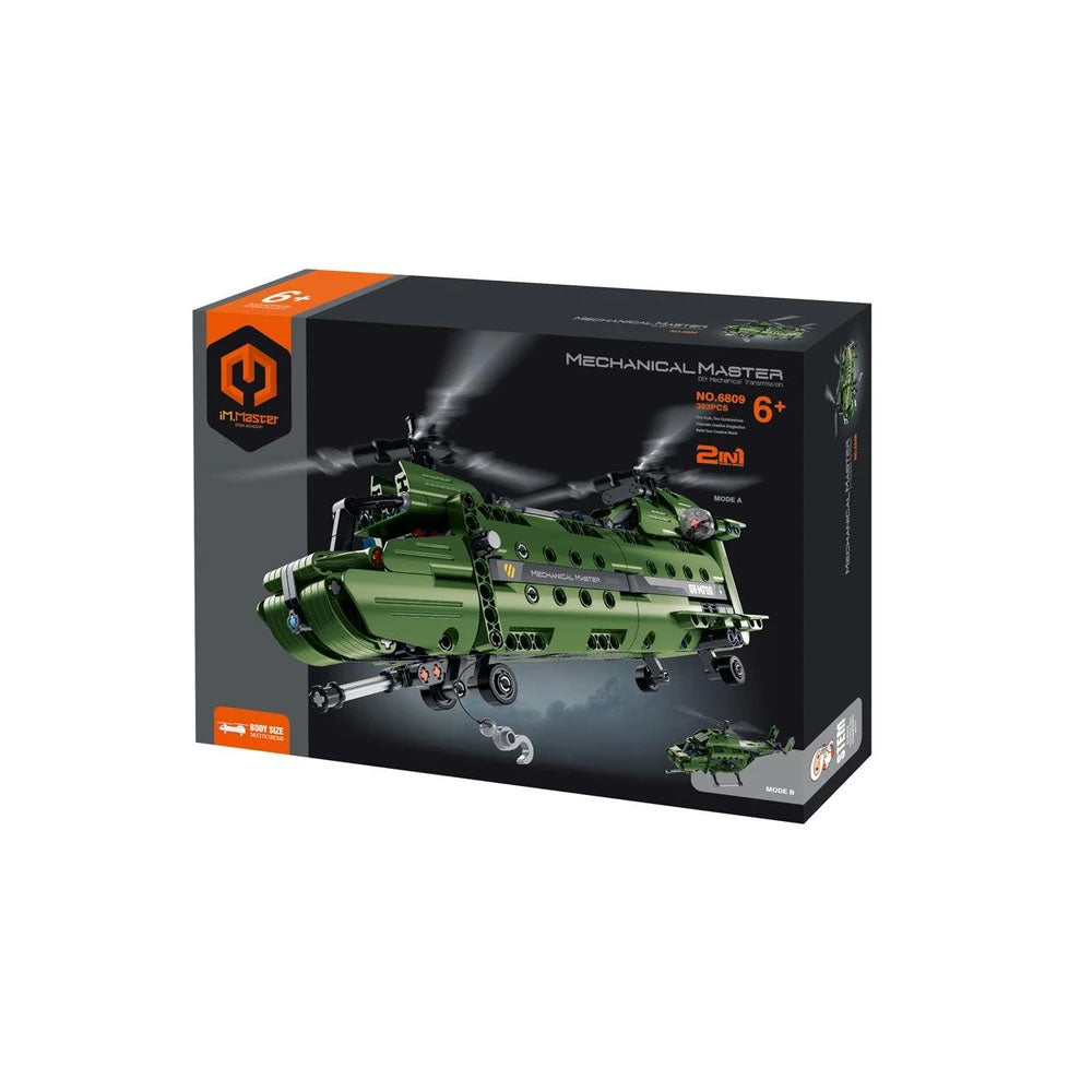 Mechanical Master 6809 Military Helicopter 2 In 1