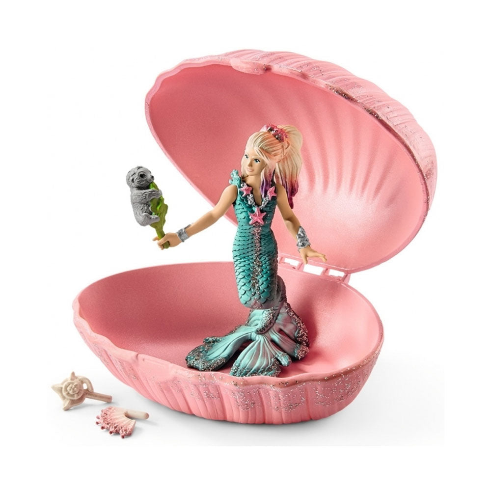 Schleich - Bayala Mermaid with Baby Seal in Shell