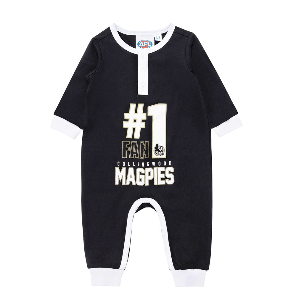 AFL Collingwood Magpies Baby Romper