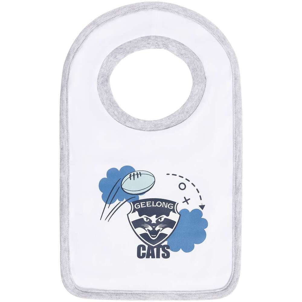 AFL Geelong Baby Cloud Bibs
