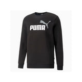 Puma Mens Essential+ Two-Tone Big Logo Fleece Crew