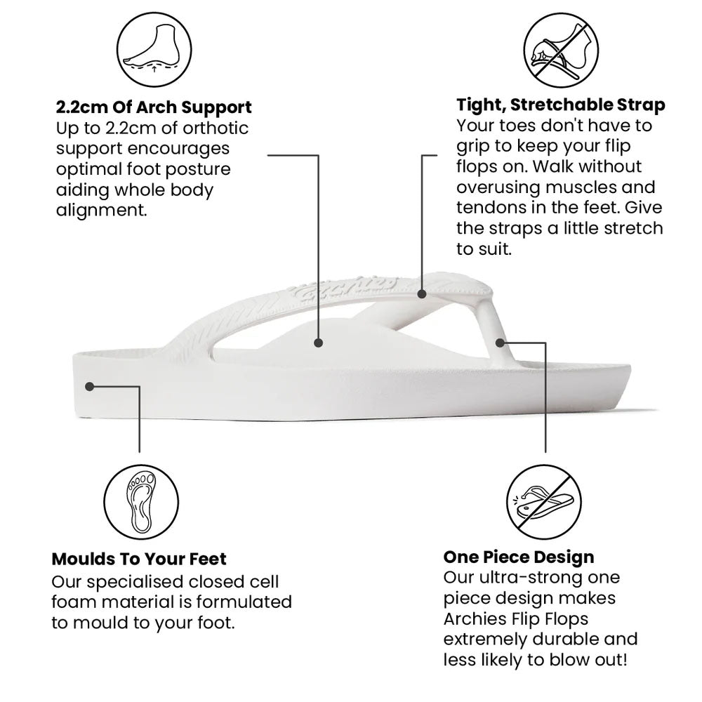 Archie Womens Arch Support Thongs