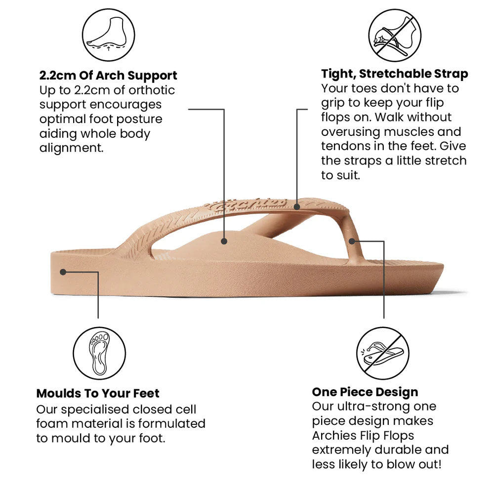 Archie Womens Arch Support Thongs