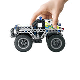 iM.Master Mechanical Master Pull Back Police Car building Blocks 199 Pcs