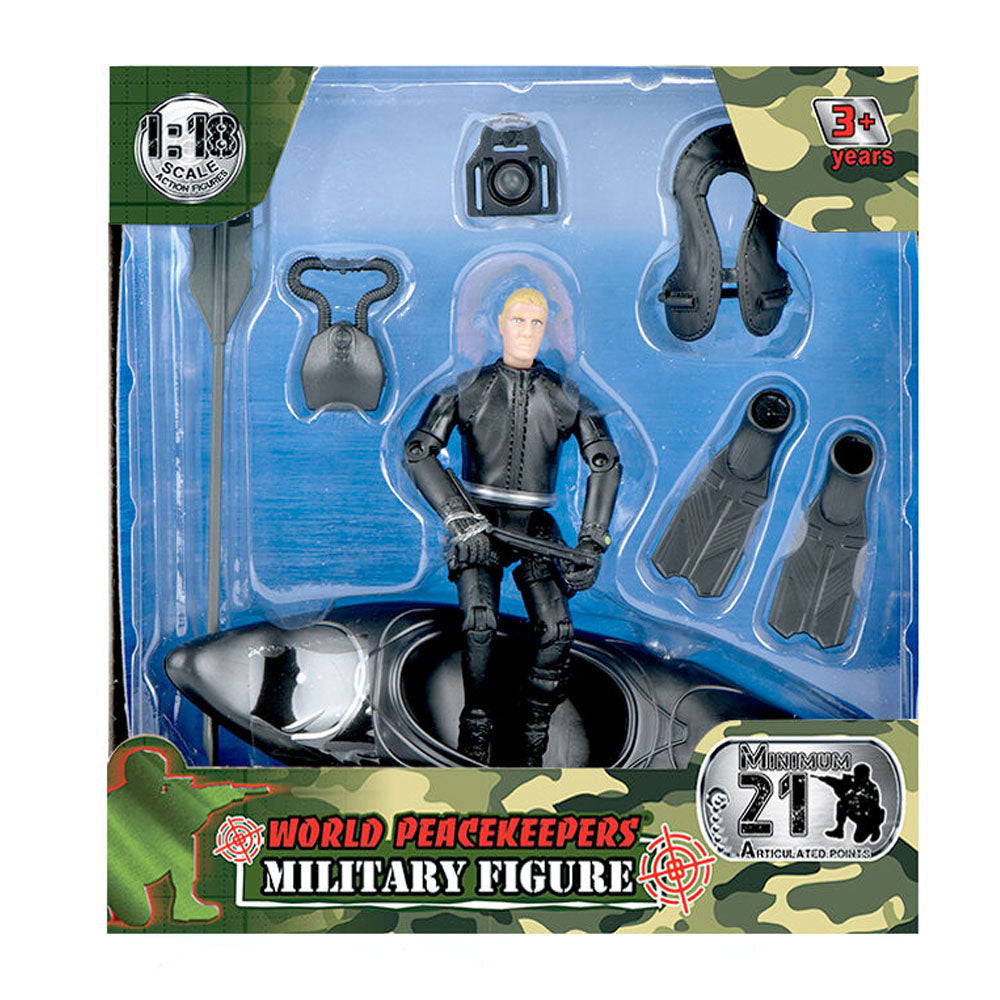 World Peacekeepers 1:18 Military Figure With Accessories Assorted