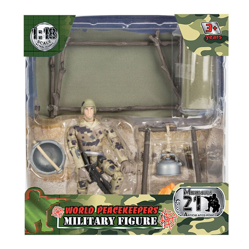 World Peacekeepers 1:18 Military Figure With Accessories Assorted