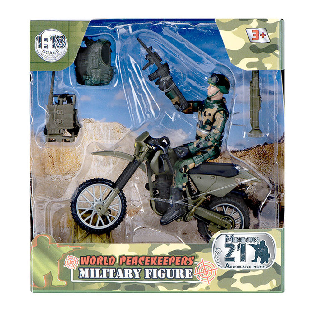 World Peacekeepers 1:18 Military Figure With Accessories Assorted
