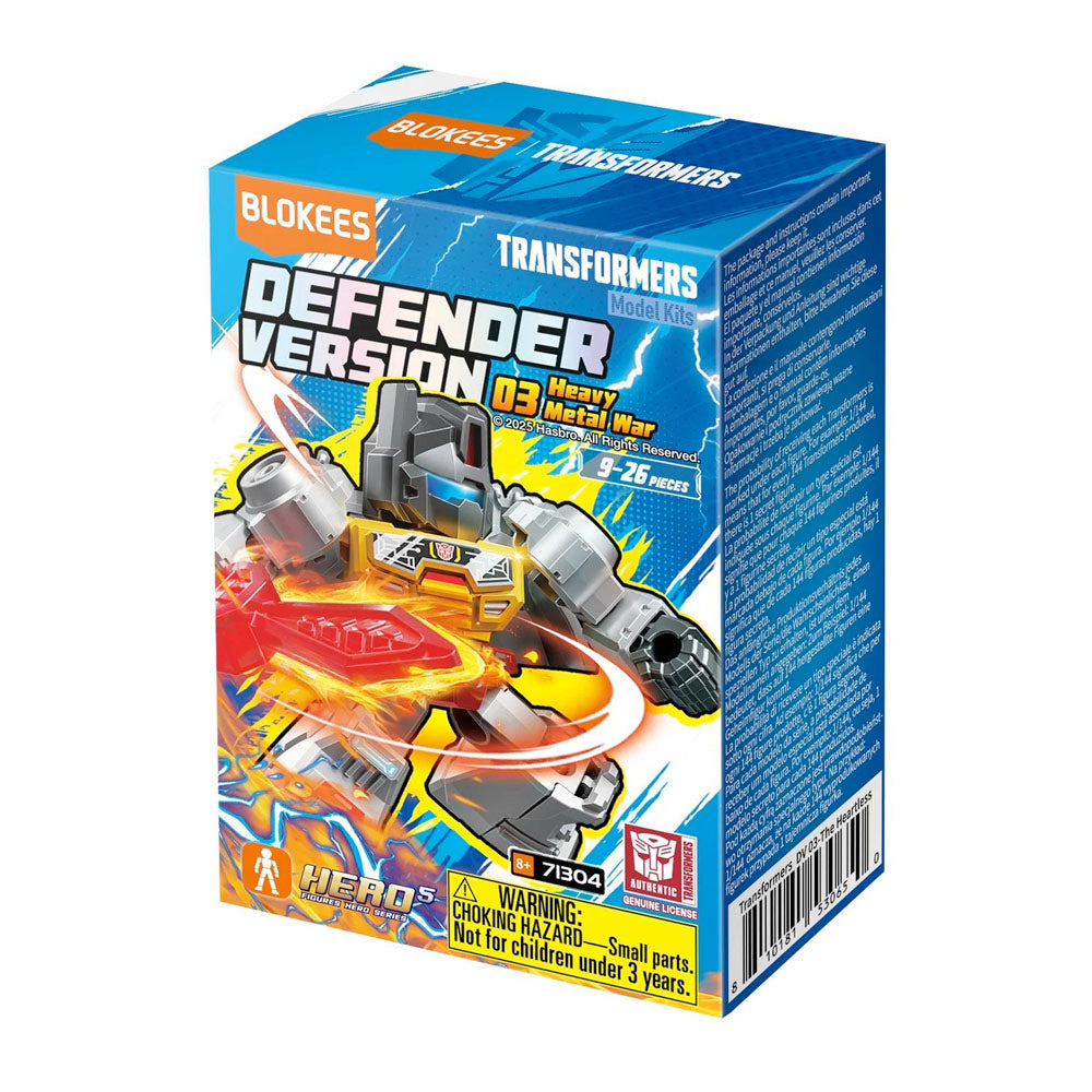 Blokees Transformers Blind Box Galaxy Version Defender 03 - Heavy Metal War Model Kit