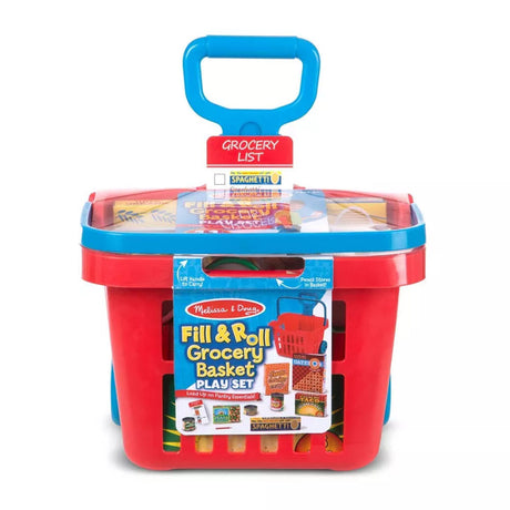 Melissa and Doug - Fill & Roll Grocery Basket Play Set