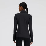 New Balance Womens Space Dye Quarter Zip Pullover