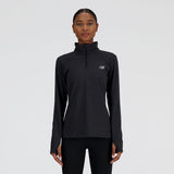 New Balance Womens Space Dye Quarter Zip Pullover