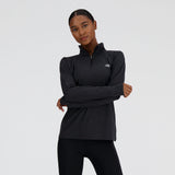 New Balance Womens Space Dye Quarter Zip Pullover