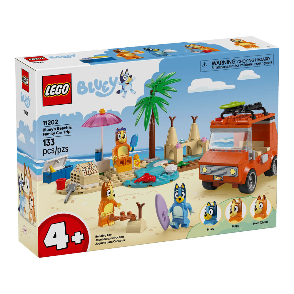 LEGO Bluey Blueys Beach & Family Car Trip - 11202