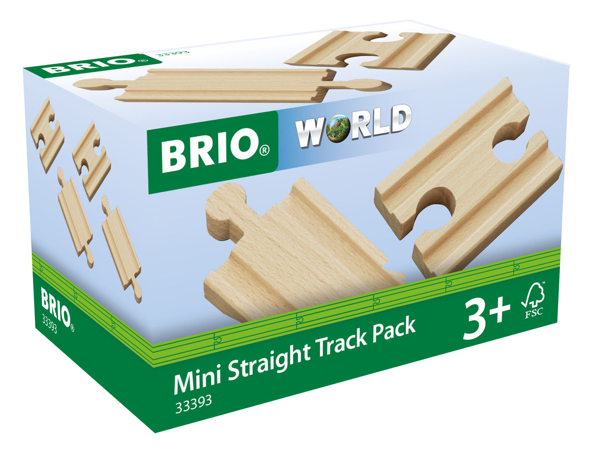 BRIO - Mini Straight Track Pack 4 pieces
