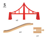 BRIO - Double Suspension Bridge 5 pieces
