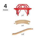 Brio World - Curved Bridge 4 Pieces