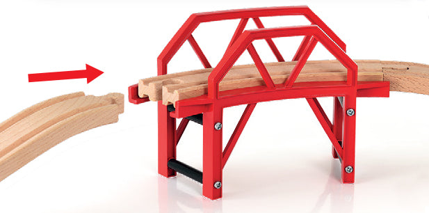 Brio World - Curved Bridge 4 Pieces