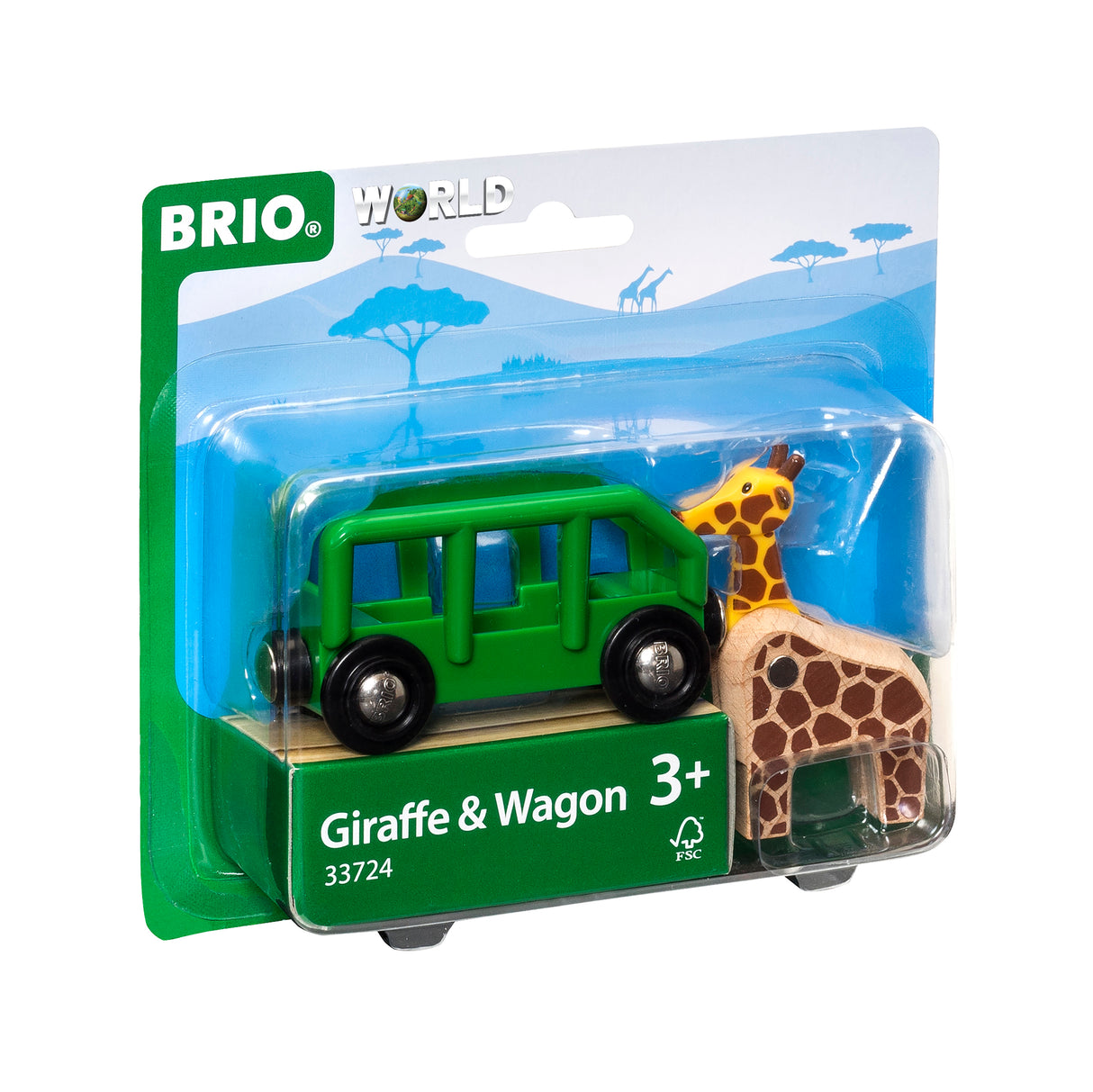 BRIO - Giraffe and Wagon 2 pieces