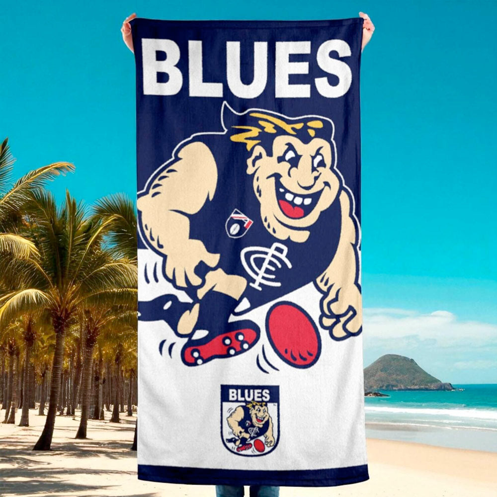 AFL Jumbo Beach Towel - Carlton Blues
