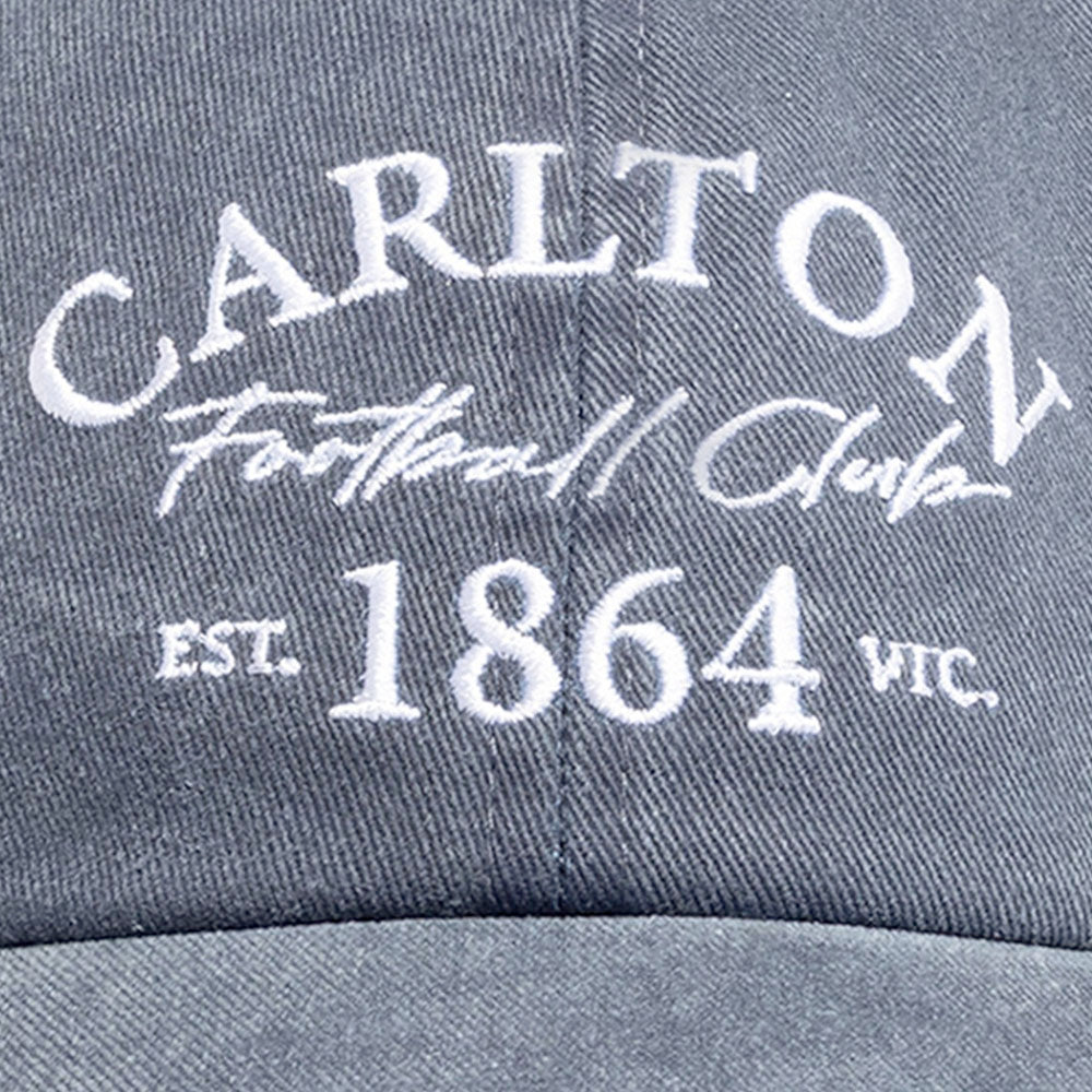 AFL Acid Wash Dad Cap - Carlton Blues