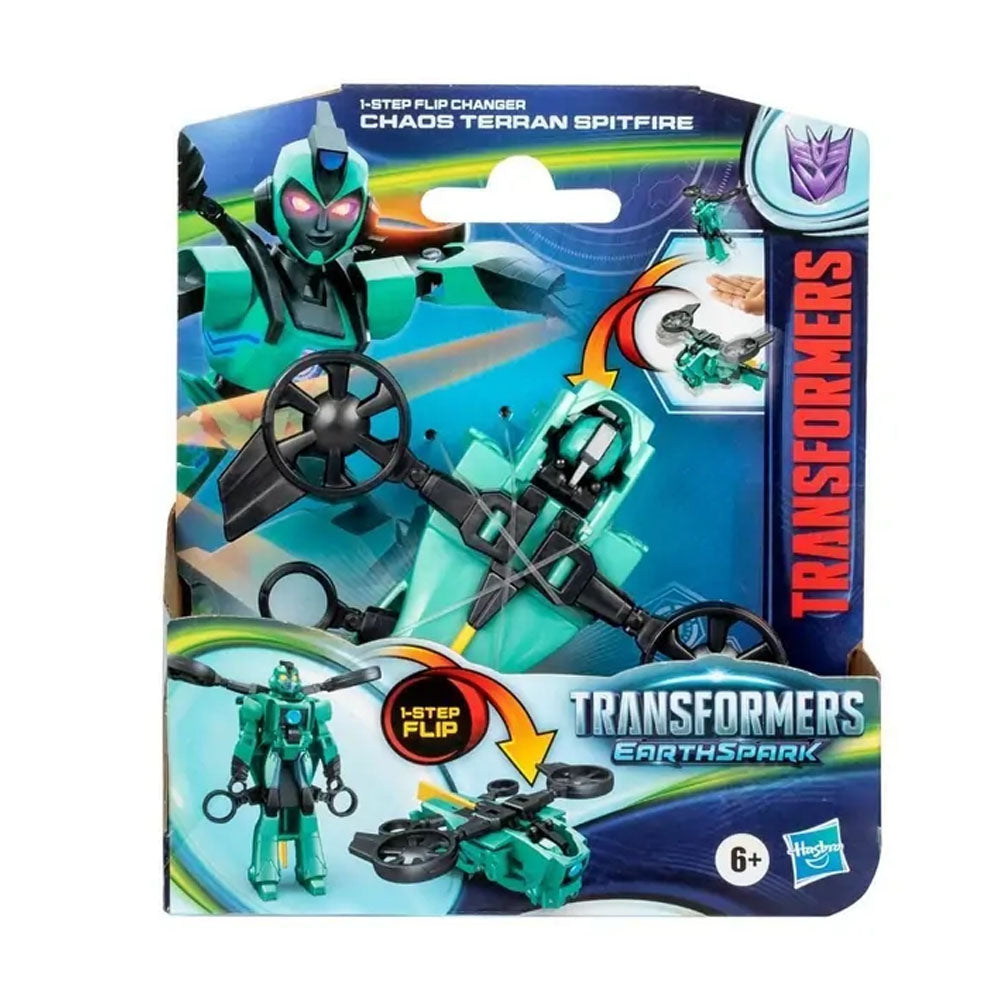 Transformers Earthspark 1 Step Flip - Chaos Terran Spitfire