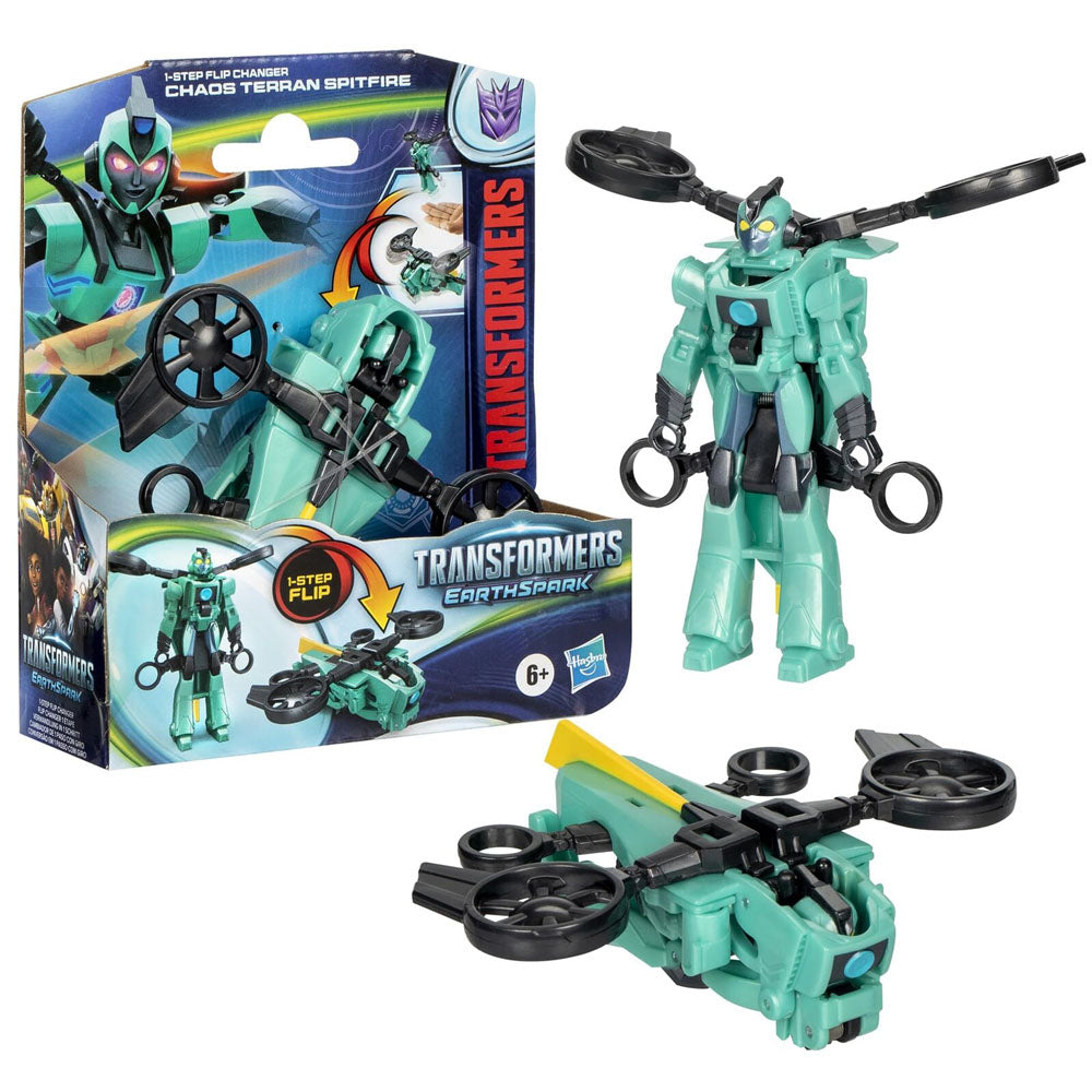 Transformers Earthspark 1 Step Flip - Chaos Terran Spitfire