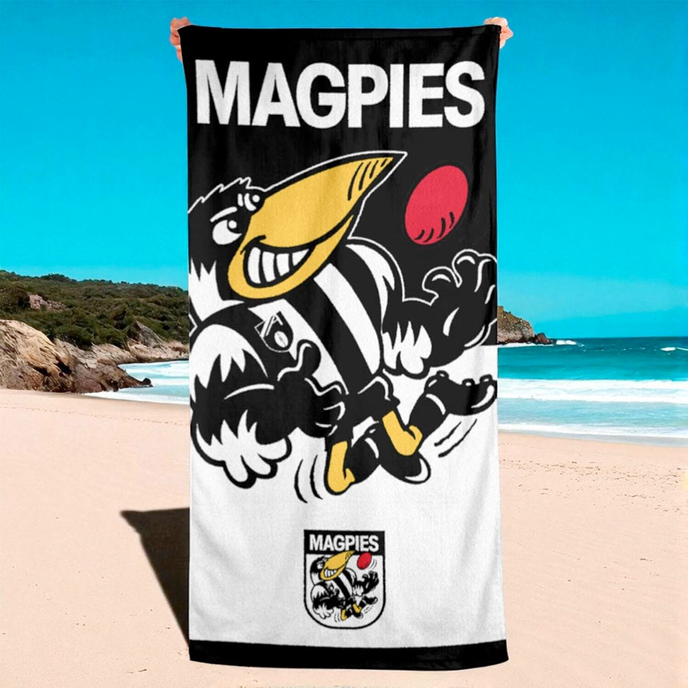 AFL Jumbo Beach Towel - Collingwood Magpies
