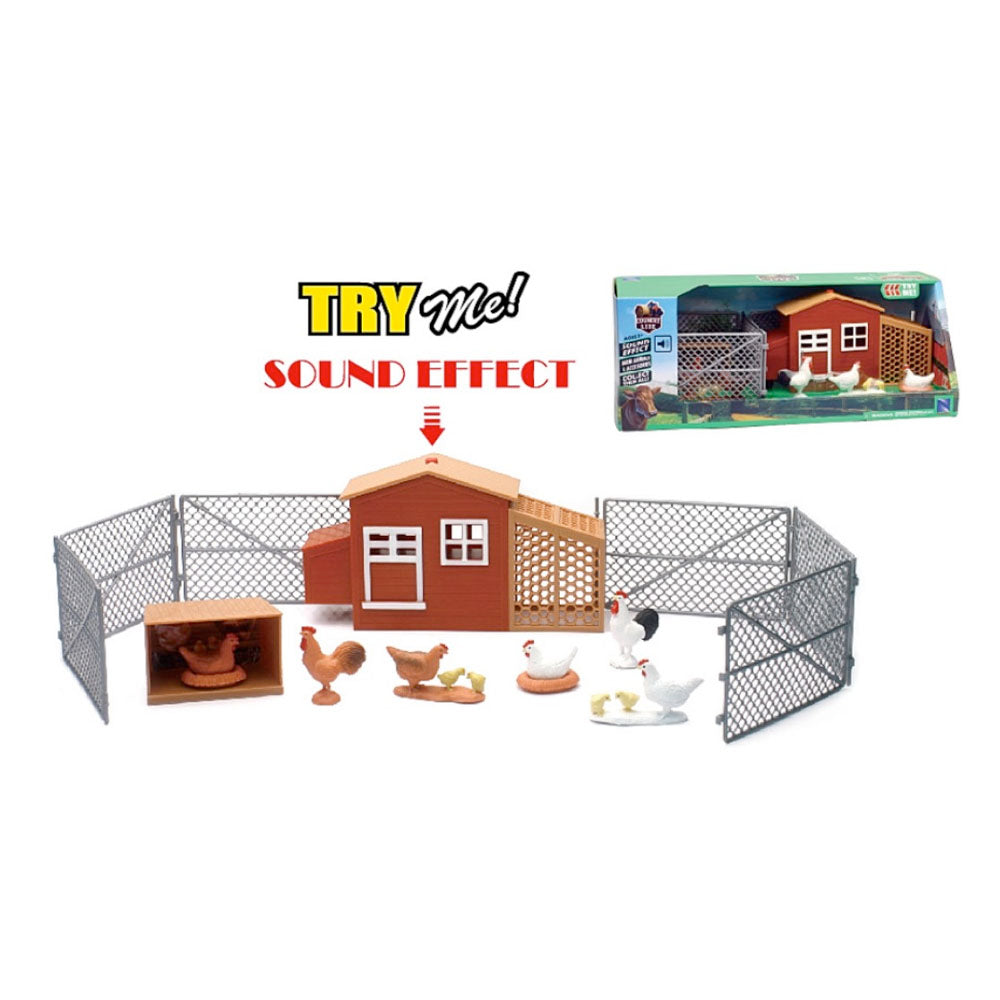 Country Life Large Chicken Coop Set With Sound