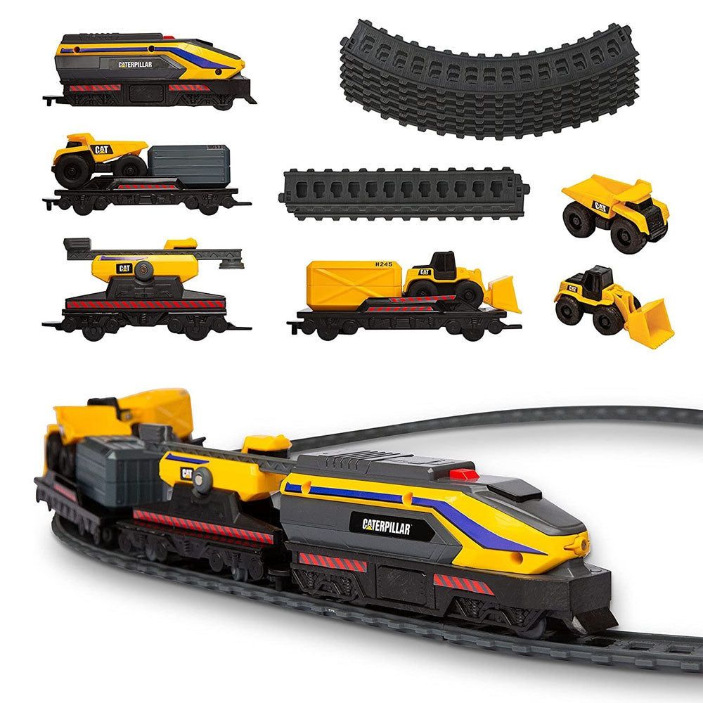 CAT Little Machines Power Tracks Train Set