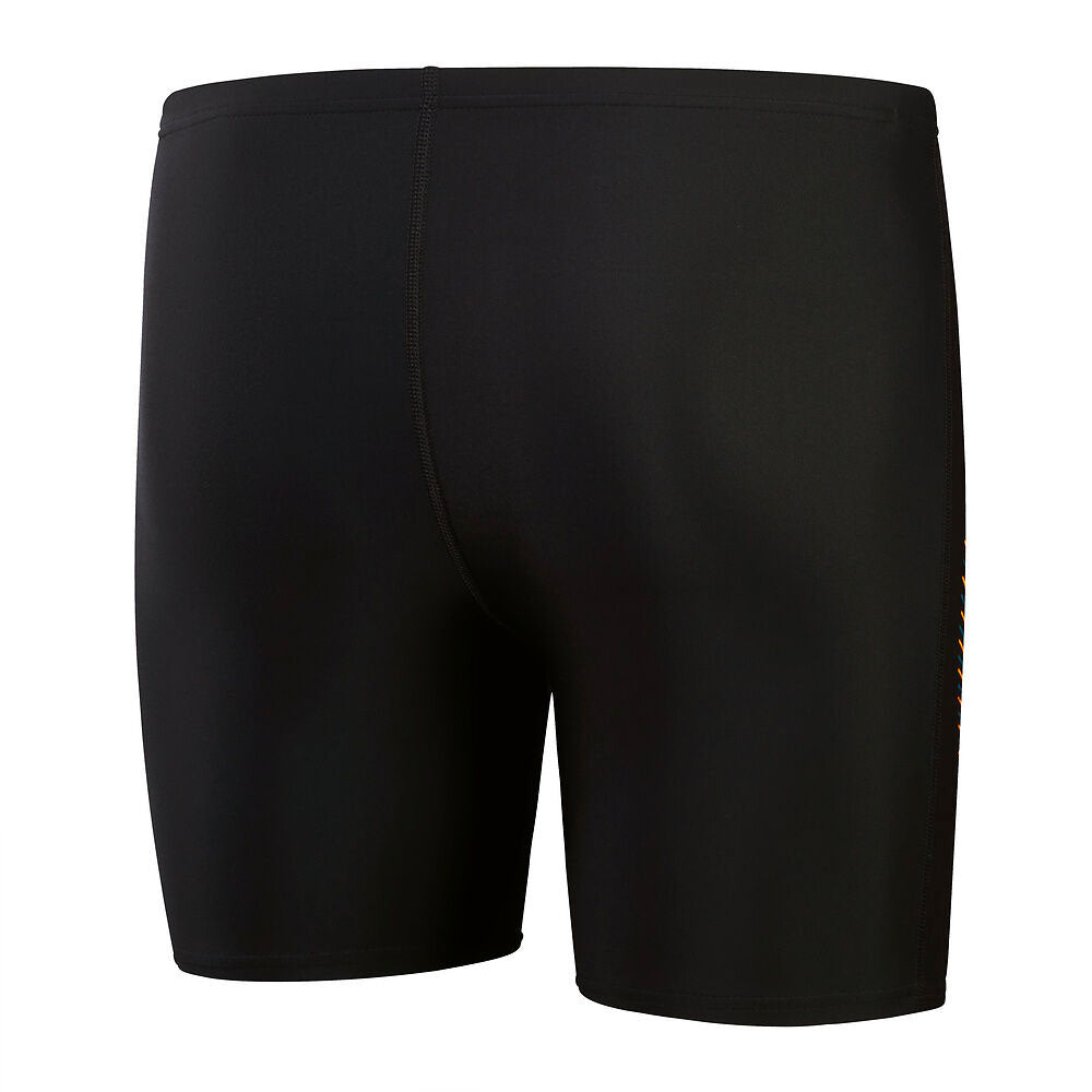 Speedo Mens Duo Logo Print Mid Jammer