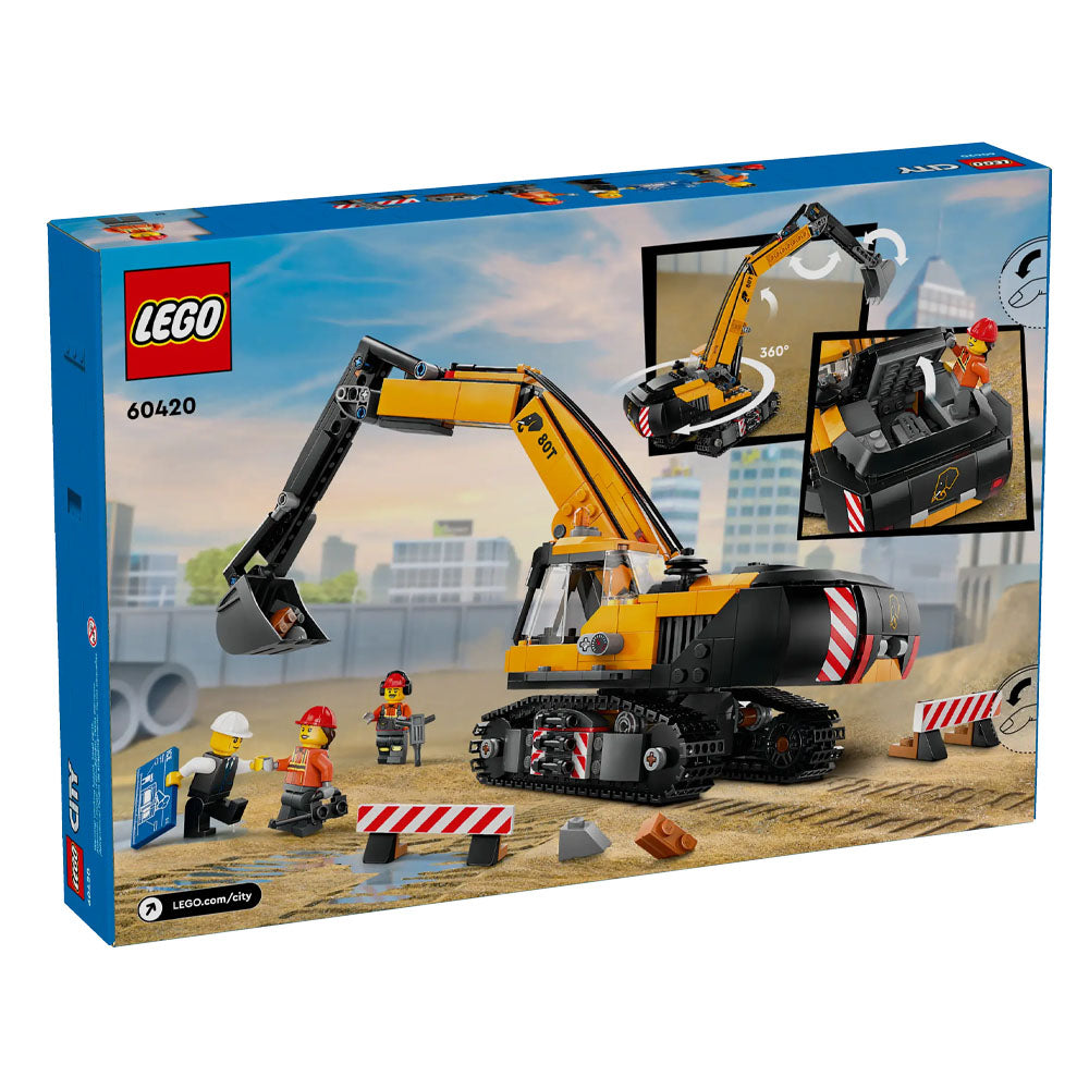 LEGO City Yellow Construction Excavator 60420