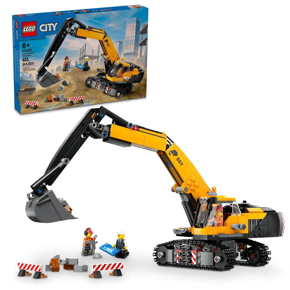 LEGO City Yellow Construction Excavator 60420