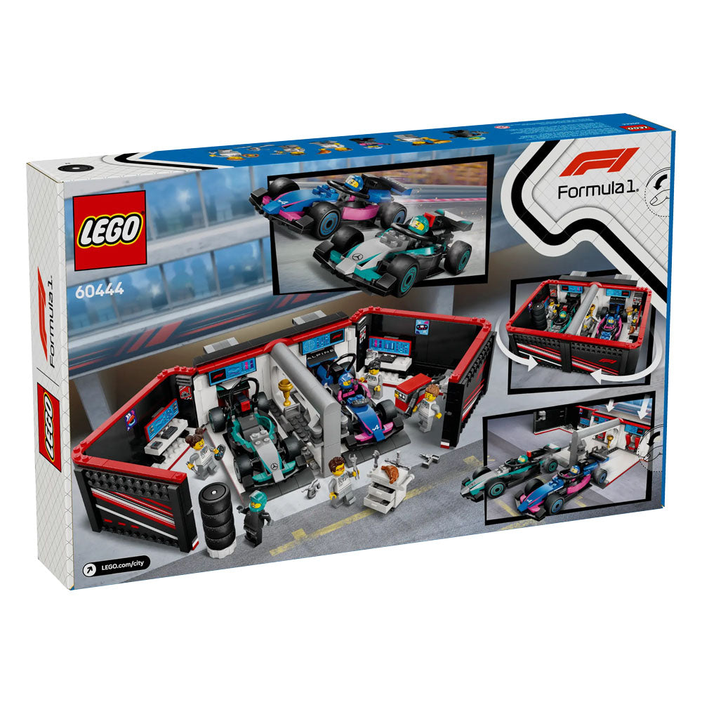 LEGO City F1 Garage & Mercedes-AMG & Alpine Cars - 60444