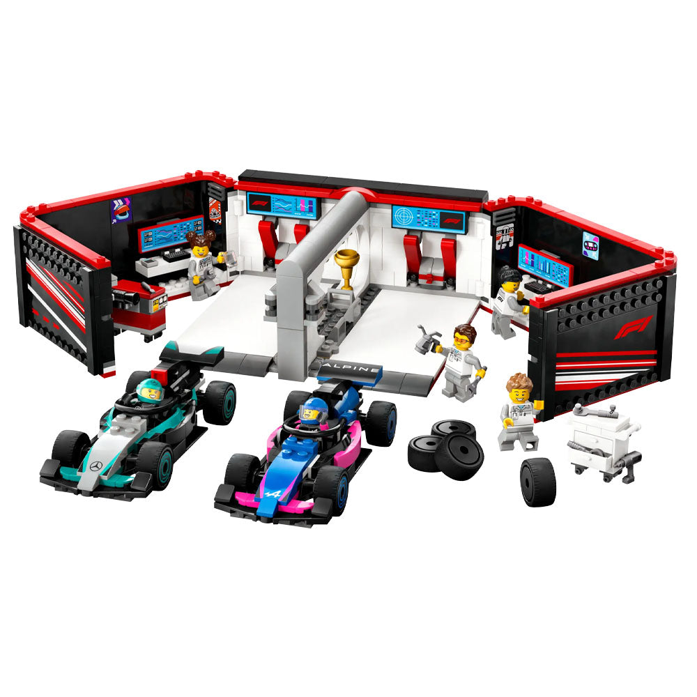 LEGO City F1 Garage & Mercedes-AMG & Alpine Cars - 60444