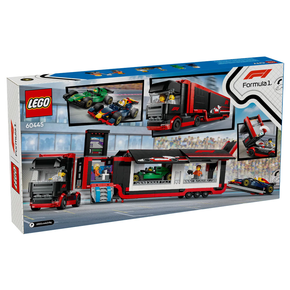 LEGO City F1 Truck With RB20 And AMR24 F1 Cars - 60445