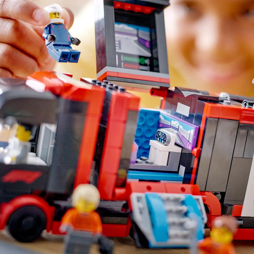 LEGO City F1 Truck With RB20 And AMR24 F1 Cars - 60445