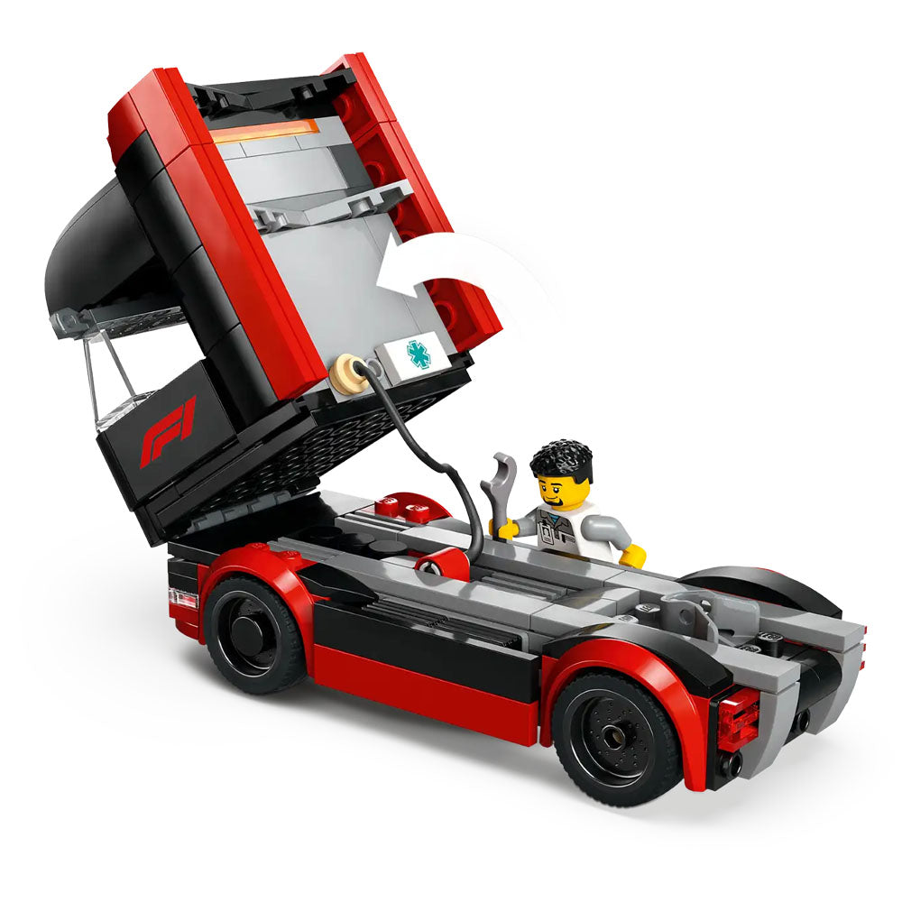 LEGO City F1 Truck With RB20 And AMR24 F1 Cars - 60445