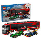 LEGO City F1 Truck With RB20 And AMR24 F1 Cars - 60445
