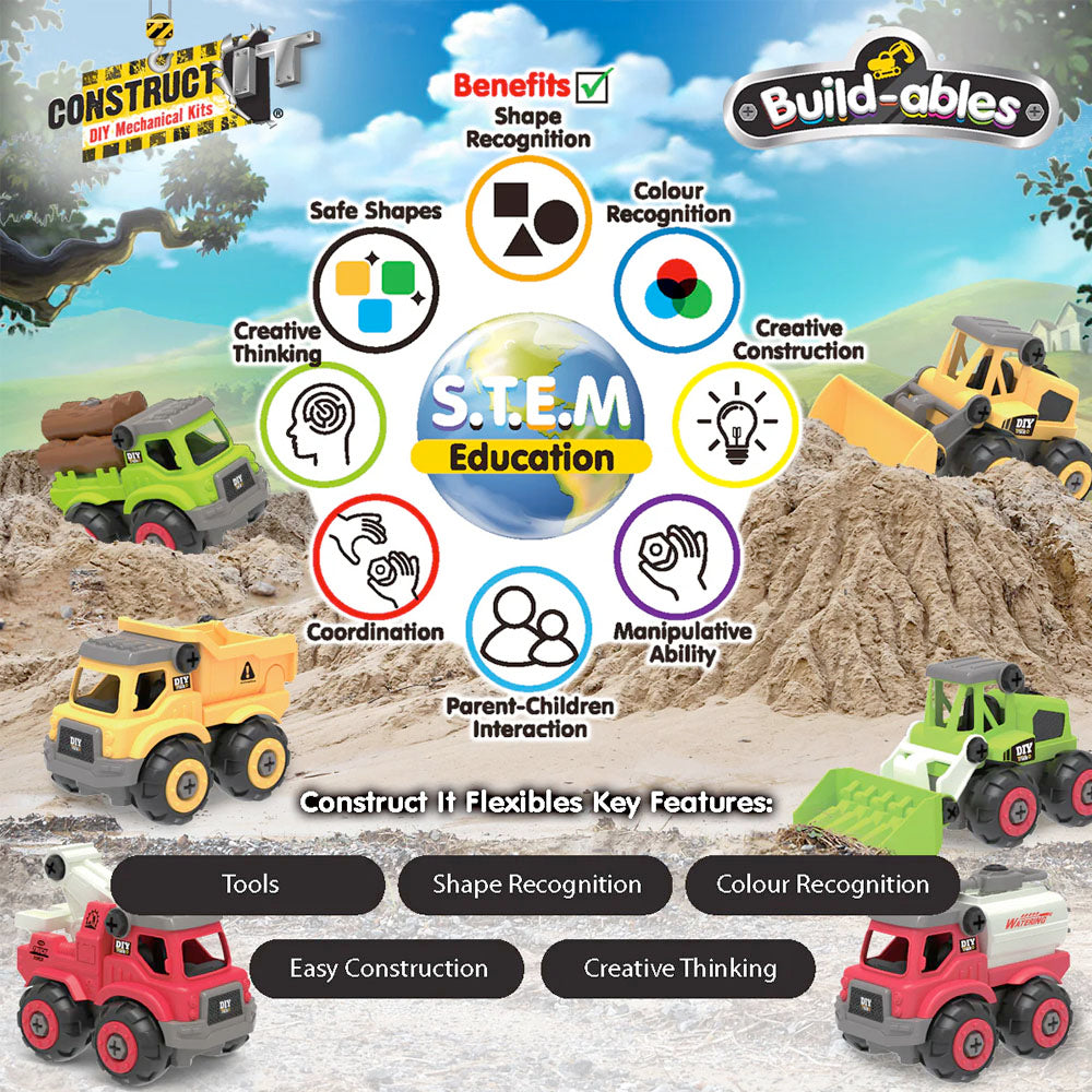 Construct It Build-Ables Farm Hand 2 In 1 Vehicles