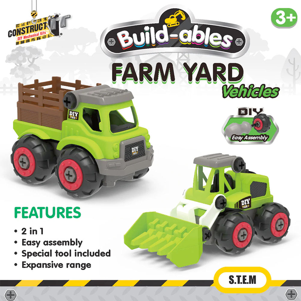 Construct It Build-Ables Farm Hand 2 In 1 Vehicles