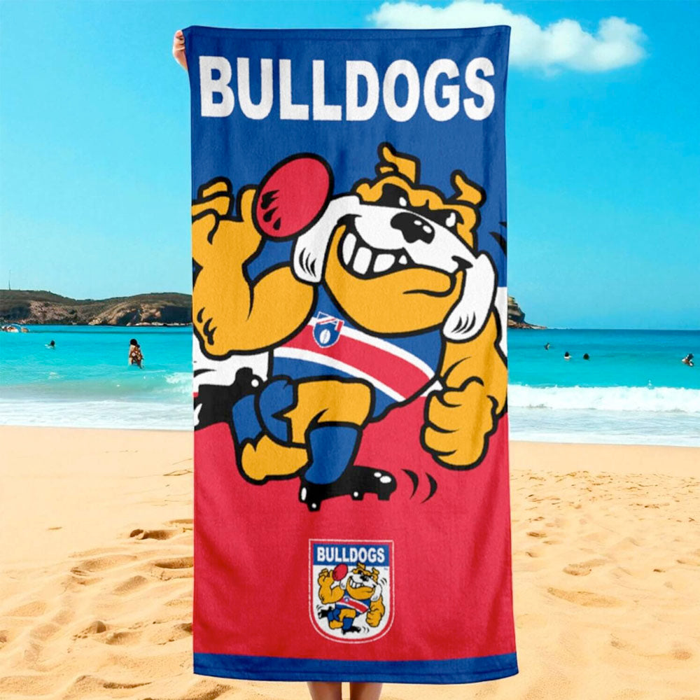 AFL Jumbo Beach Towel - Western Bulldogs