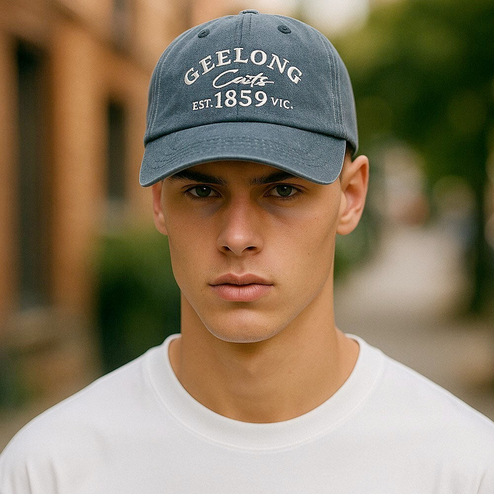 AFL Acid Wash Dad Cap - Geelong Cats
