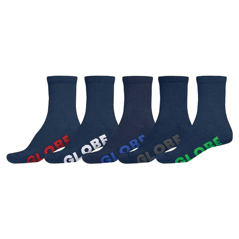 Globe Youth Stealth Crew Sock 5 Pack