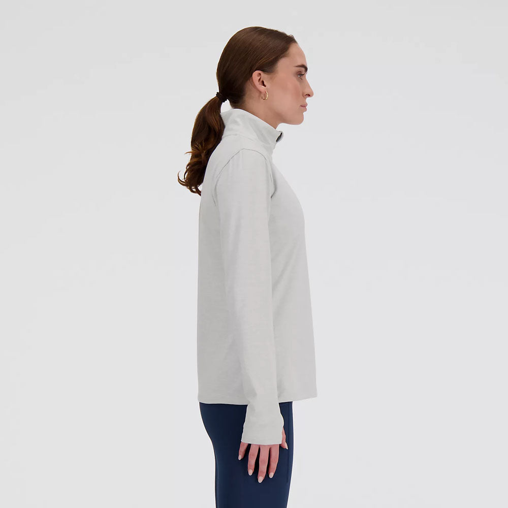 New Balance Womens Space Dye Quarter Zip Pullover
