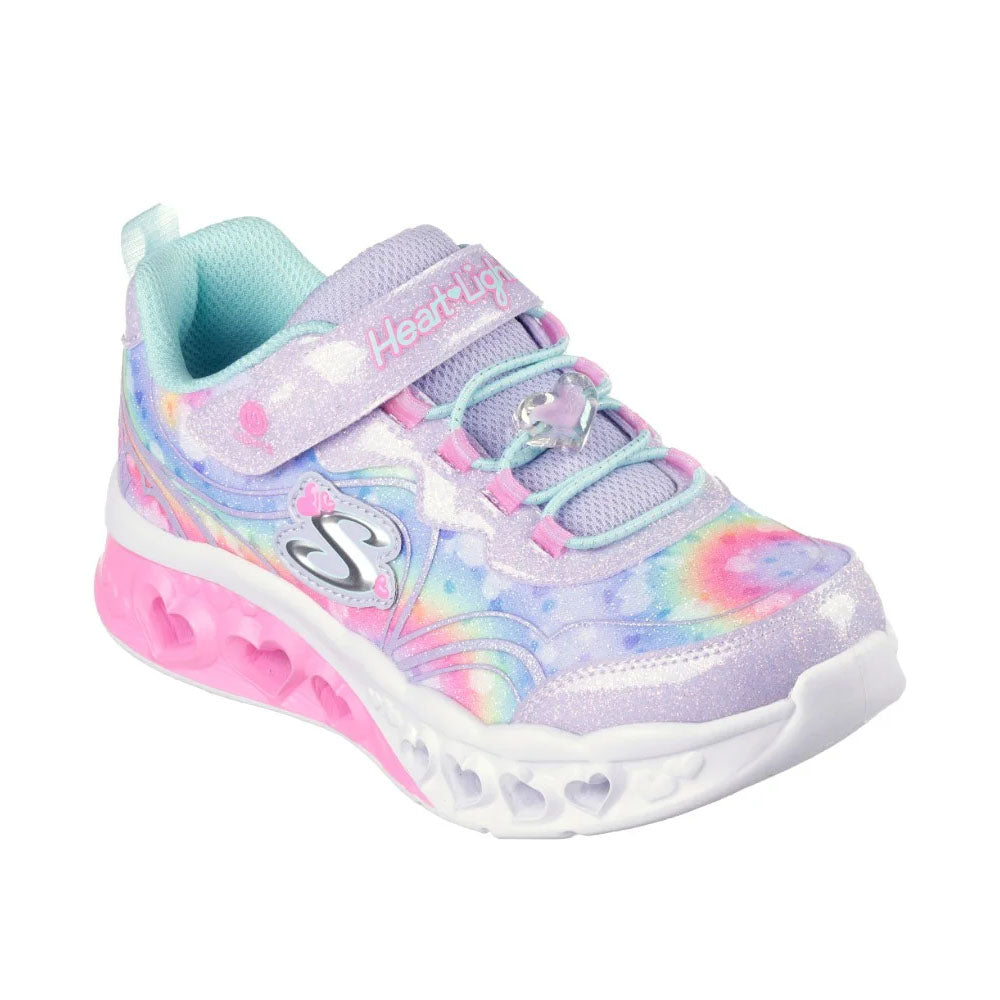 Skechers Kids Flutter Heart Lights - Groovy Swirl