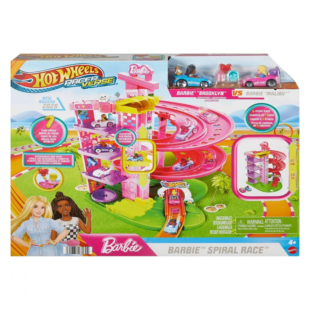 Hot Wheels Racer Verse Barbie Spiral Race