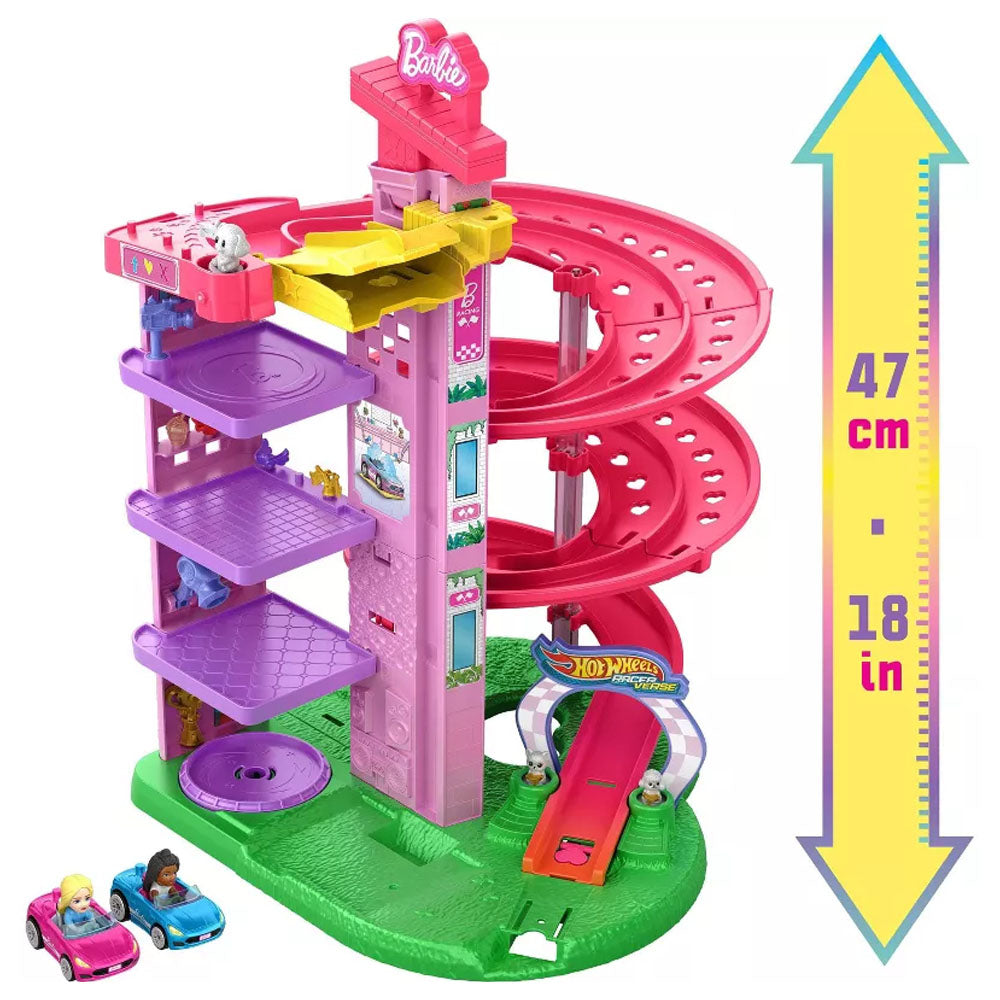 Hot Wheels Racer Verse Barbie Spiral Race
