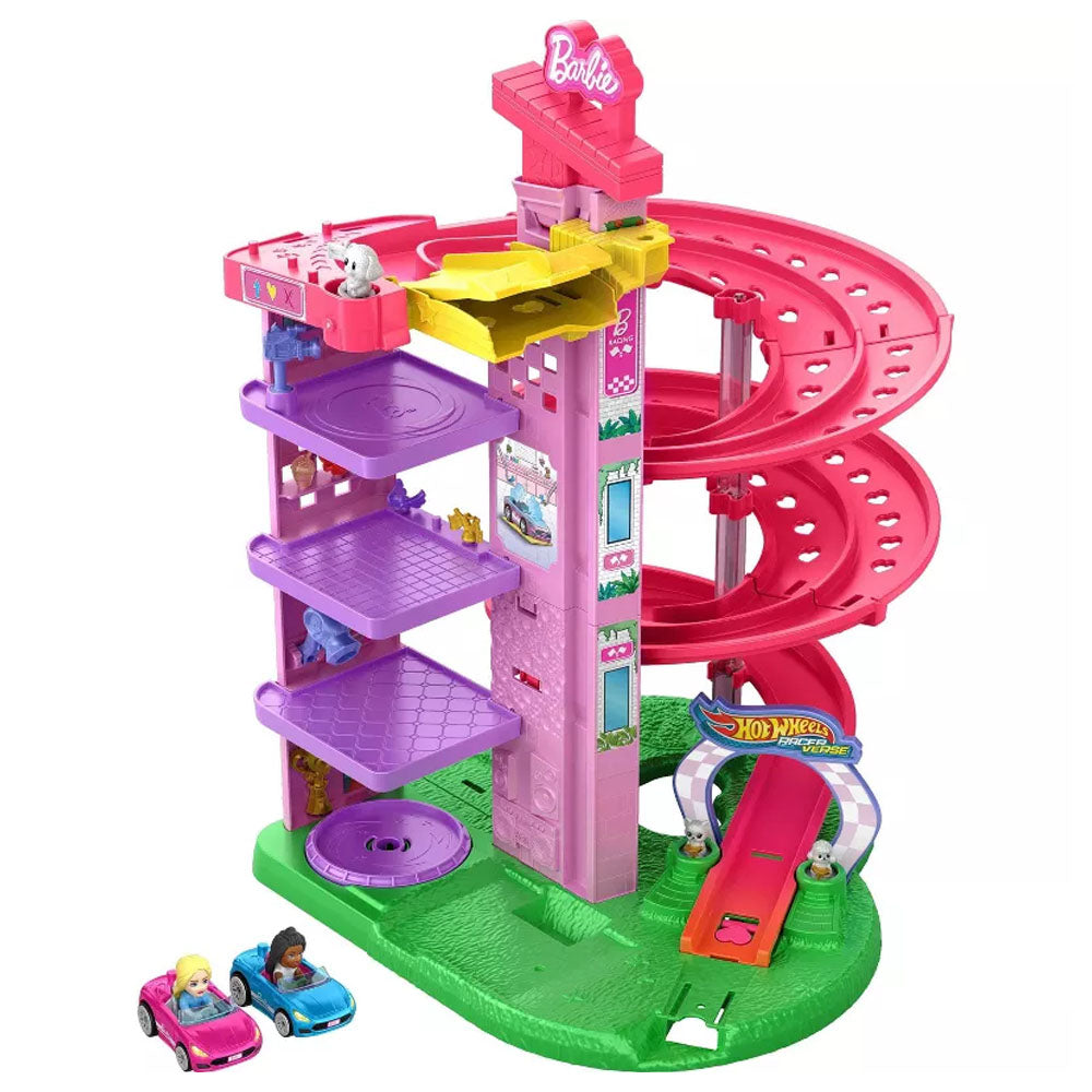 Hot Wheels Racer Verse Barbie Spiral Race