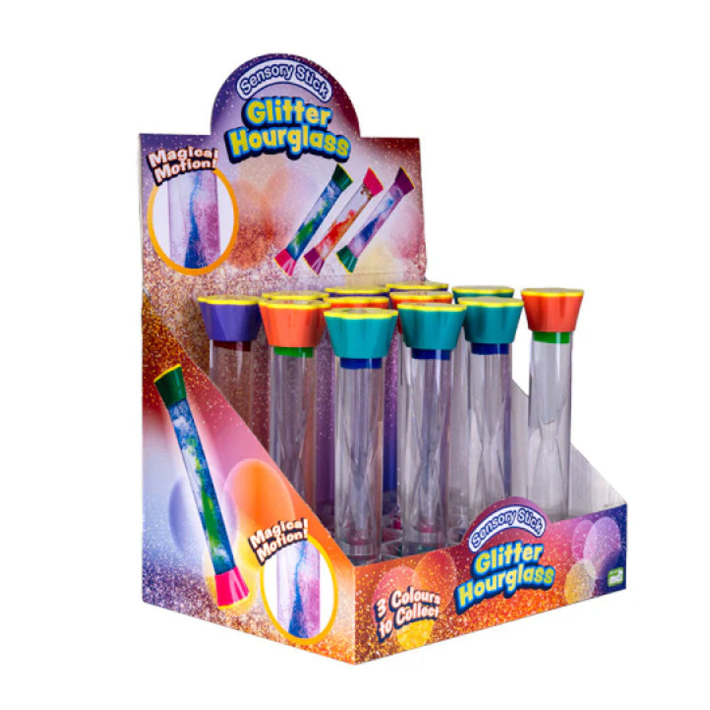 Sensory Stick Hourglass Glitter