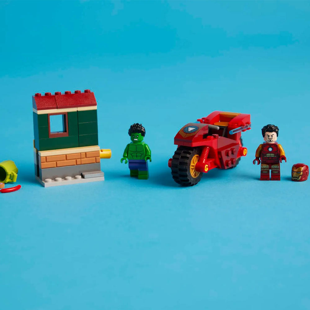 LEGO Marvel Iron Man With Bike And The Hulk - 76287
